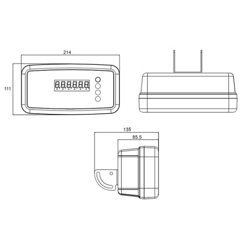 waga magazynowa digi DS 560GA wymiary wyswietlacza